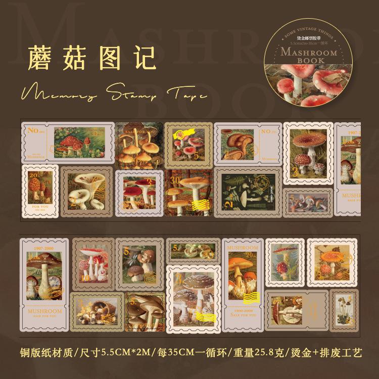 55mm*200cm/roll Vintage Stamp Washi Die-cutting Tape Decorative collage Diary Album Scrapbooking material Craft Supplies