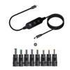 PD USB-C To DC 5V/9V/12V/15V/20V Multi-Voltage Adapter Cable Laptop Display 8 Connectors LED Fo L4V7