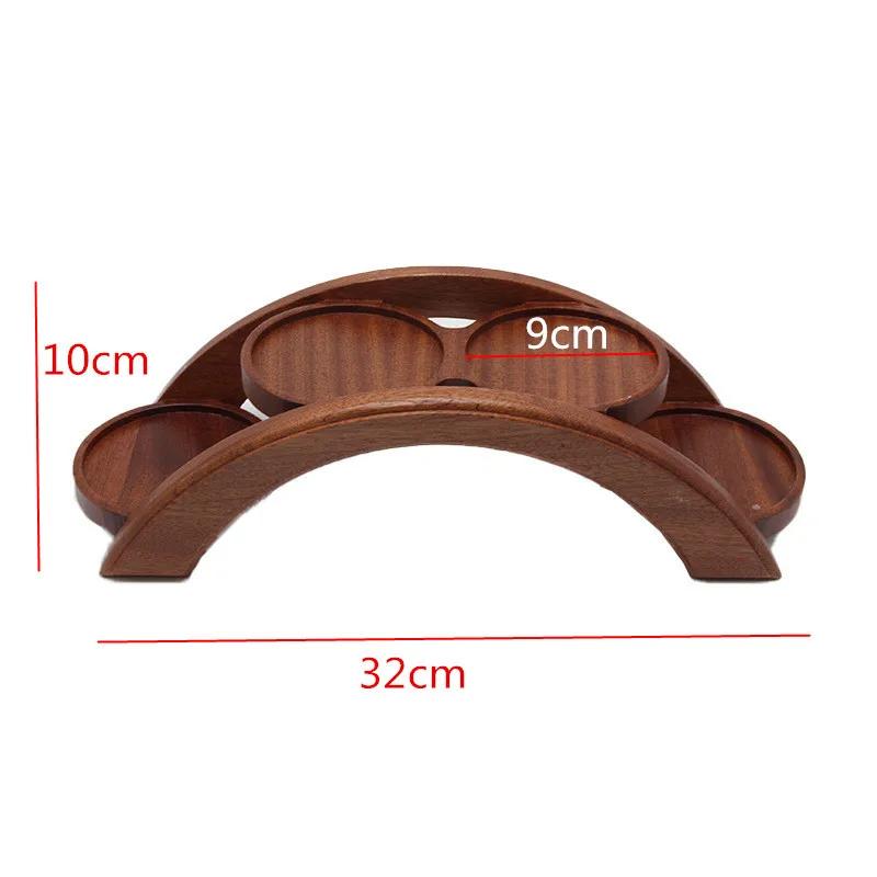 Hotpot Arch Bridge Plate Sushi Bridge Boat Tableware Dessert Wooden Dim Sum Plate Sushi Tray Japanese Kitchen Bento  Sushi Plate
