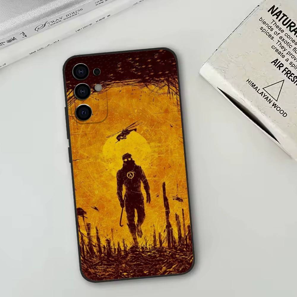 Half-Life Чехол для телефона для Samsung S25,S24,S21,S22,S23,S30,Ultra,S20,Plus,Fe,Lite,Note,10,Черный чехол