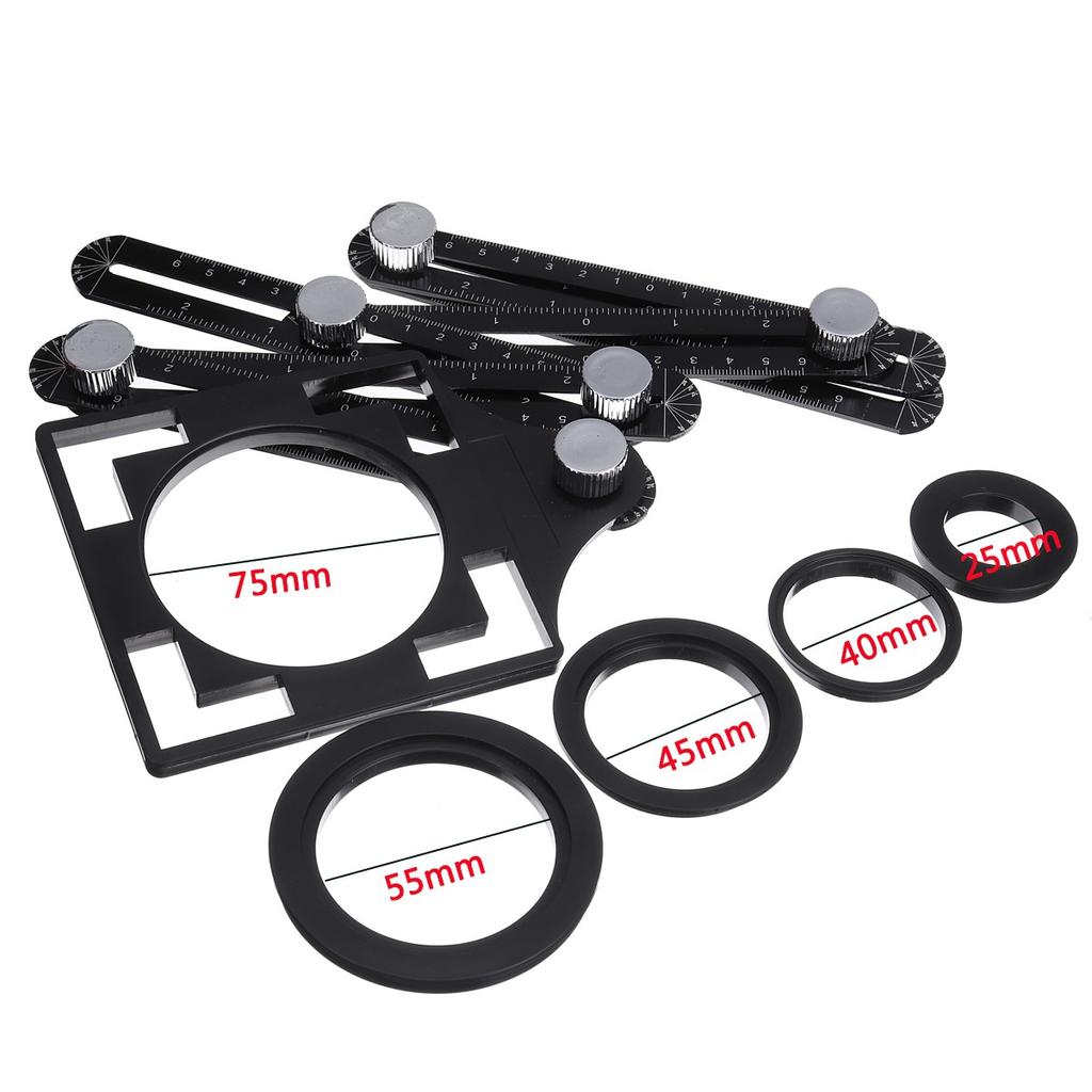 Локатор отверстий для керамической плитки Универсальный резак для отверстий с позиционирующей перфорацией Многофункциональный высокоточный кирпичный артефакт Шестикратная линейка