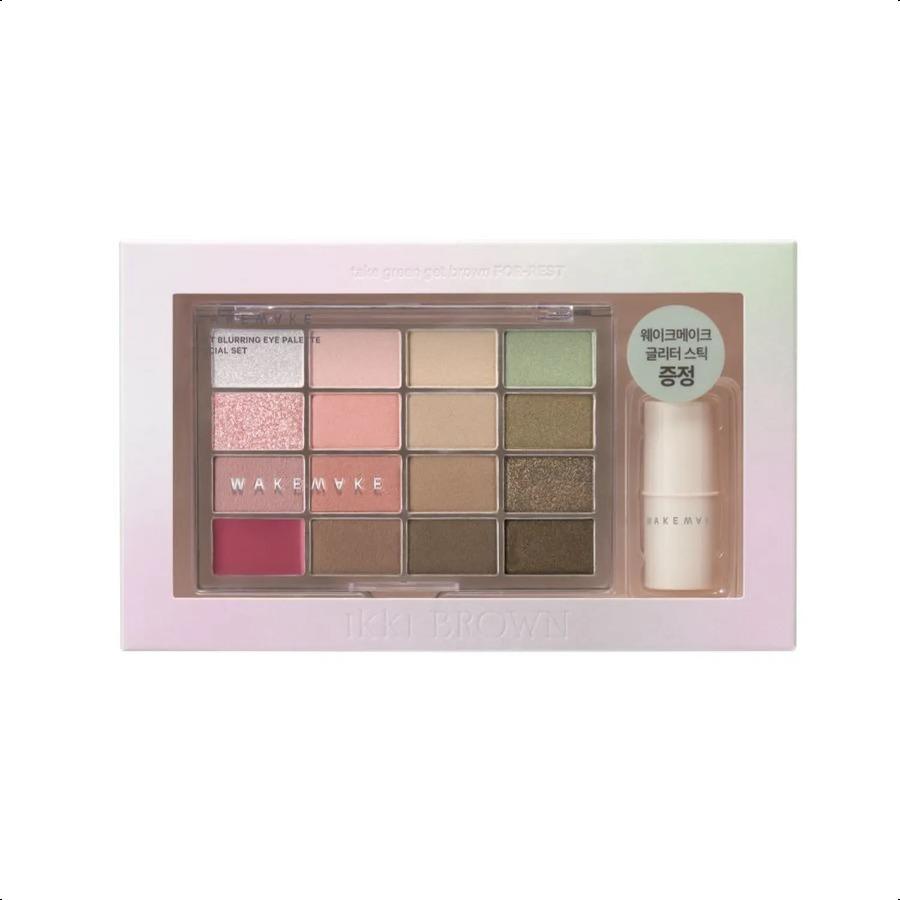 WAKEMAKE Палетка для век Soft Blurring Eye Palette (12 вариантов)