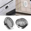 Sturdy Stainless Steel Round Soffit Vent Cover Louvered Grille Portable Accessory for Garage and Apartment Ventilation