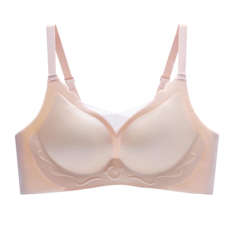 Tube Top Seamless Smooth One-piece Fixed Cup Underwear Female Soft Support Small Chest Push-up Bra