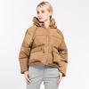 Winter Women Jackets Short Cute Cotton Padded Coats Warm Hoodies Loose Padded Parkas