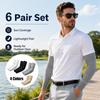 Xiaomi 6 Pairs Summer Cooling Arm Sleeves, High Elastic, Breathable & Ultra-Thin, Quick Dry Sleeves for Outdoor Sports, Unisex