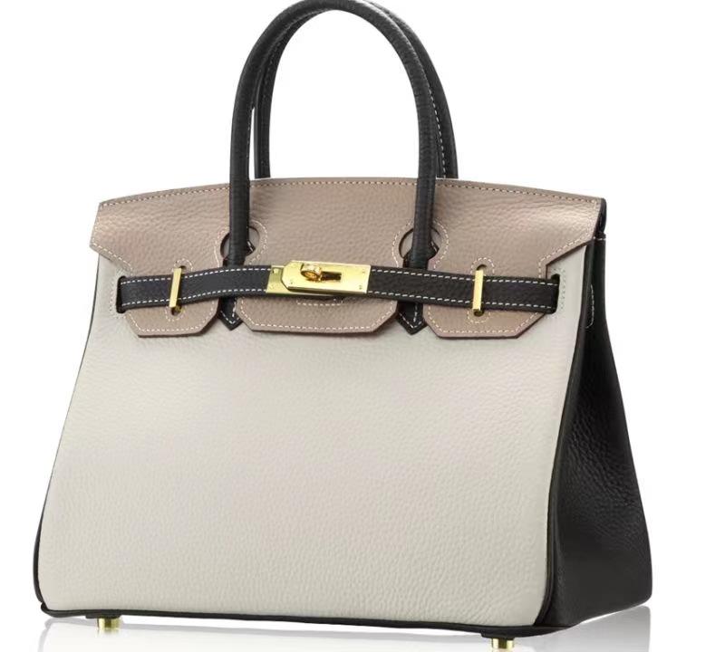 Новая сумка из коровьей кожи с верхним слоем и узором личи, цветная платиновая сумка + сумка из натуральной кожи + женская сумка через плечо