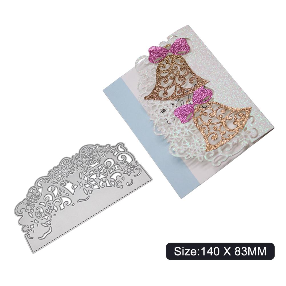 Irregular Lace Greeting Card Border Metal Silvery Stencil Embossing Cutting Dies For Diy Scrapbooking Paper Album Cards Making