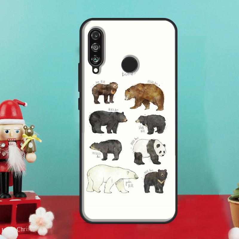 Grizzly Bear For Huawei Nova 10 9 SE 12i 12s 11i 8i Y90 Y60 Y70 Y72 Y73 Y61 Y91 P30 P40 Lite P60 Pro Case