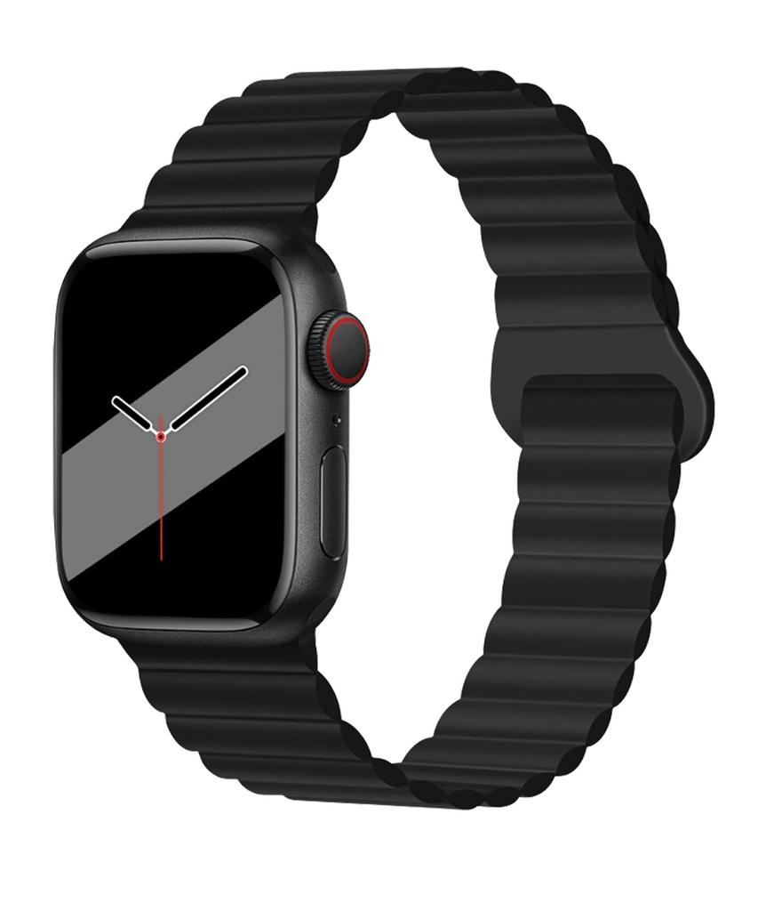 Dijiji Apple Watch Все модели 9/8/7/6/5/4/Se/Ultra Силиконовые звенья Магнитные ремешки 38/40/41/42/44/45/49 мм
