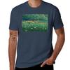 Kawase Hasui - The Pond At Benten Shrine In Shiba T-shirt Men T Shirt Cotton 100% Funny T Shirts Dark Humor T-shirt