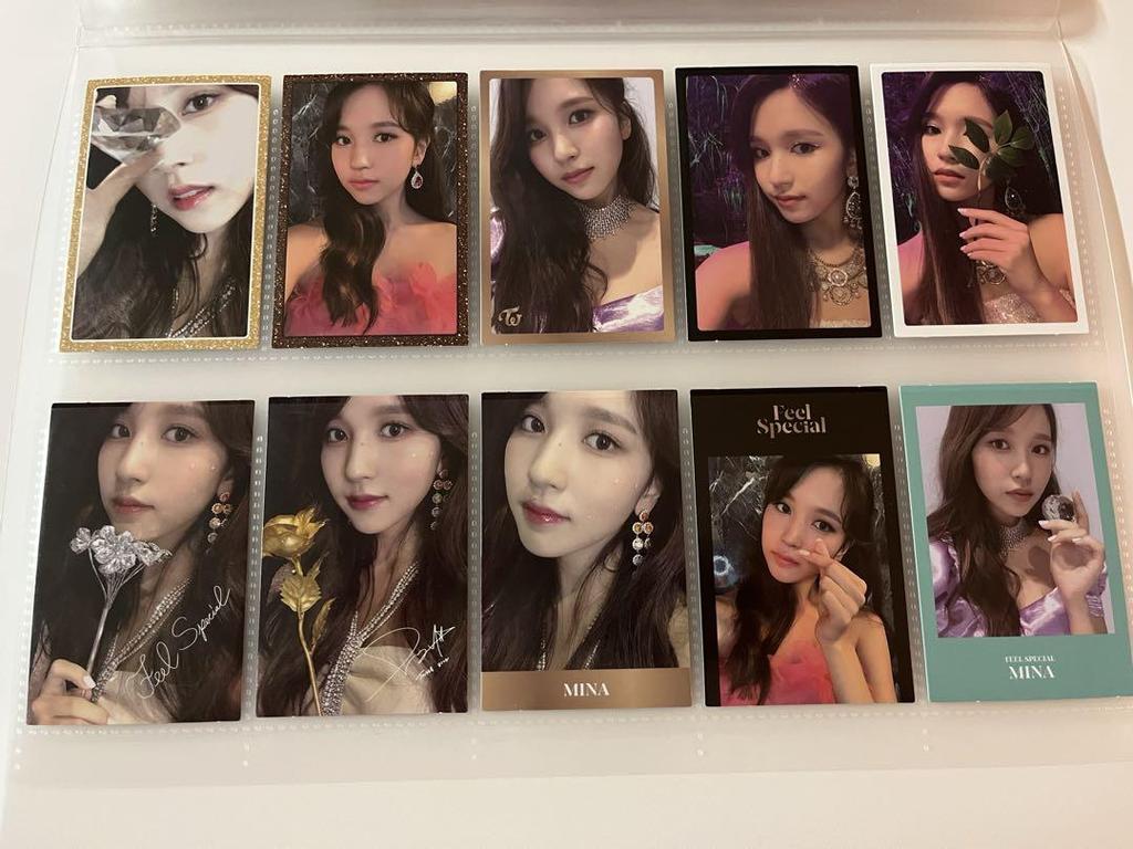 [USED] Twice Mina Trading Card Complete Set Feel Special