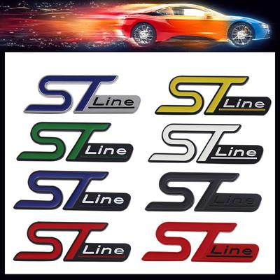 3D ST Line для крыла автомобиля, боковая наклейка с шильдиком, эмблема, значок