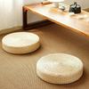 Round Woven Straw Zen Meditation Cushion Tatami Seat or Kneeling Tea Ceremony Cushion