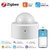 Tuya Smart Life Zigbee PIR Датчик движения человека Инфракрасный детектор тела Датчики охранной сигнализации Работают с Alexa Google Home Gateway