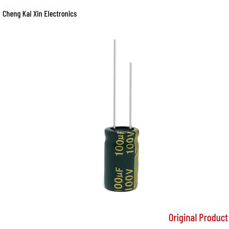 100V 100uF High-Frequency Aluminum Electrolytic Capacitor, Original & Authentic, 10x17mm, Large Quantity Available
