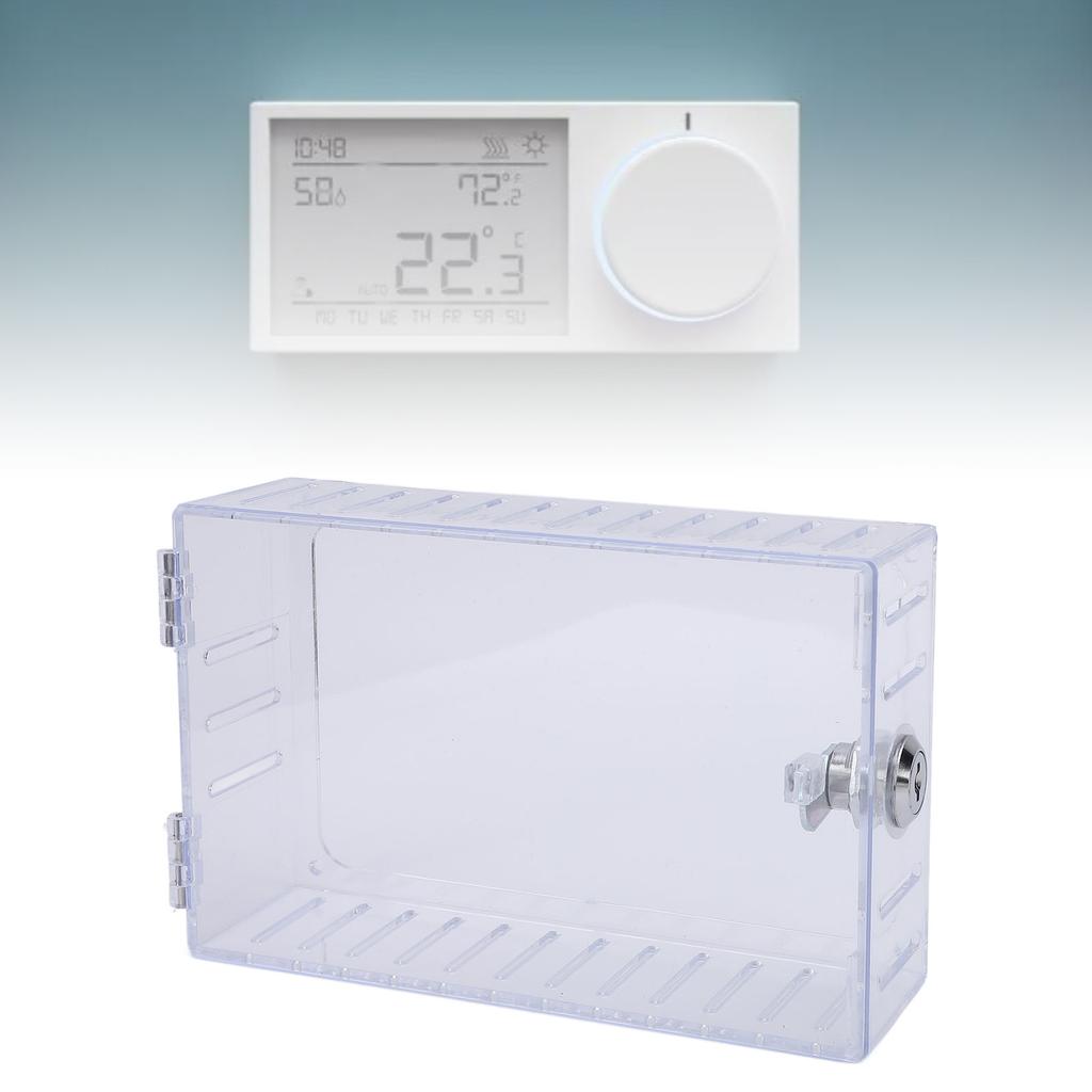 Прозрачный термостат-бокс с ключом для поддержания точной температуры, хорошо видимый, универсальной посадки, термо
