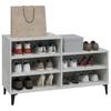 Shoe Rack Concrete Grey 102 x 36 x 60 cm Particleboard