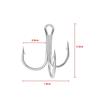 50PCS/Set Sports Lure Sharpened Treble Jig Fishing Tackle High Carbon Steel Fishhooks