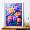 5d DIY Diamond Painting Cross Stitch Colorful Rose Flowers Diamond Embroidery Mosaic Full Round Drill Home Decor