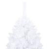 VidaXL Arbre de Noël artificiel avec branches épaisses Blanc 210cm PVC