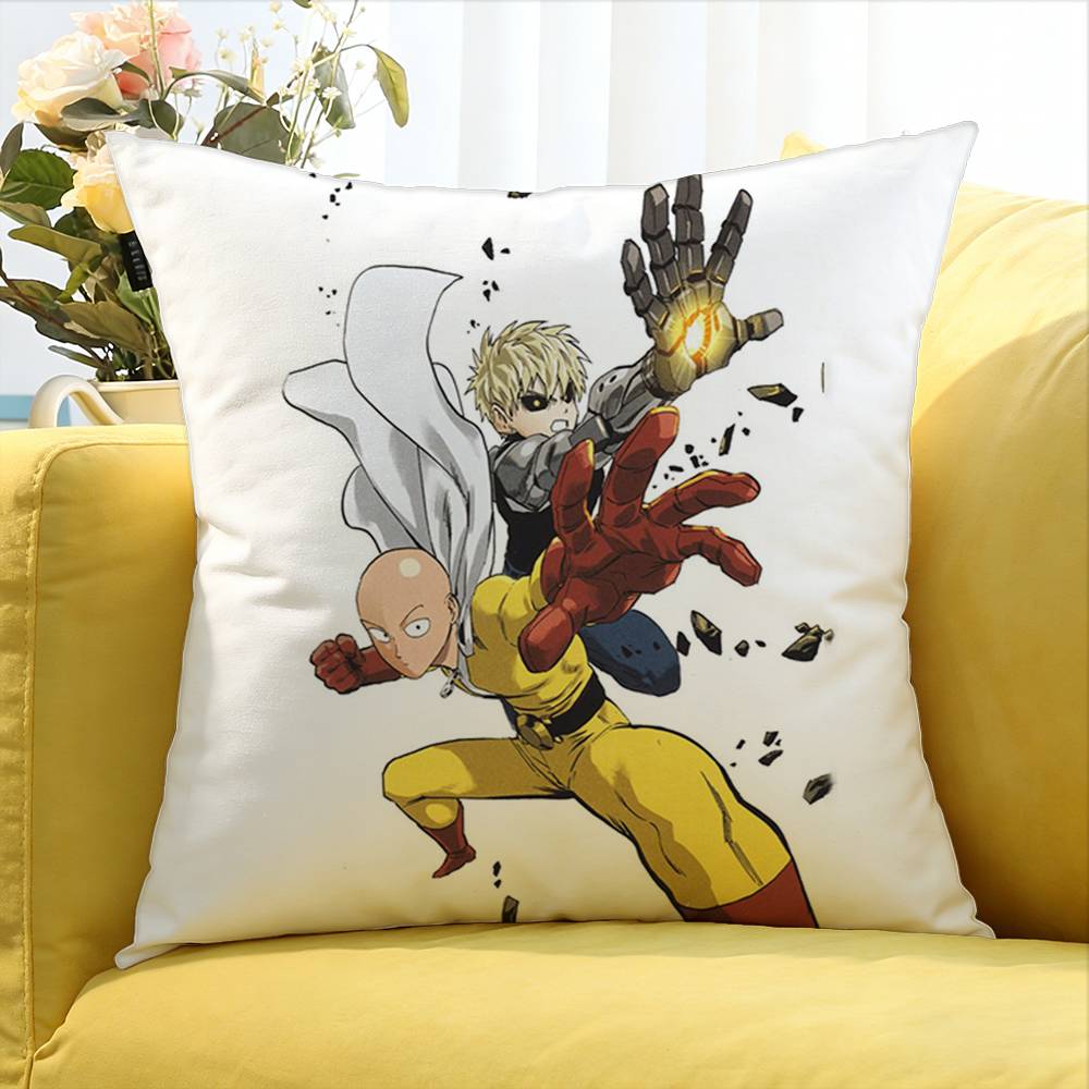 OnePunchMan World Various Sizes Square Pillow Case For Car Home Bedchamber Decor