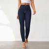 Women's Fashion Denim Casual High Waist Trousers Pants & Capris Casual Trousers