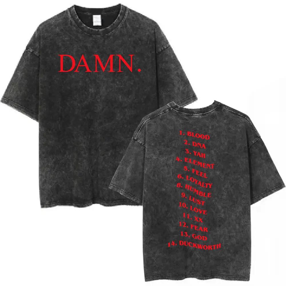 Washed Vintage Rapper Kendrick Lamar SZA Grand National Tour Tshirt They Not Like Us T Shirt Men Hip Hop Fashion Tshirt