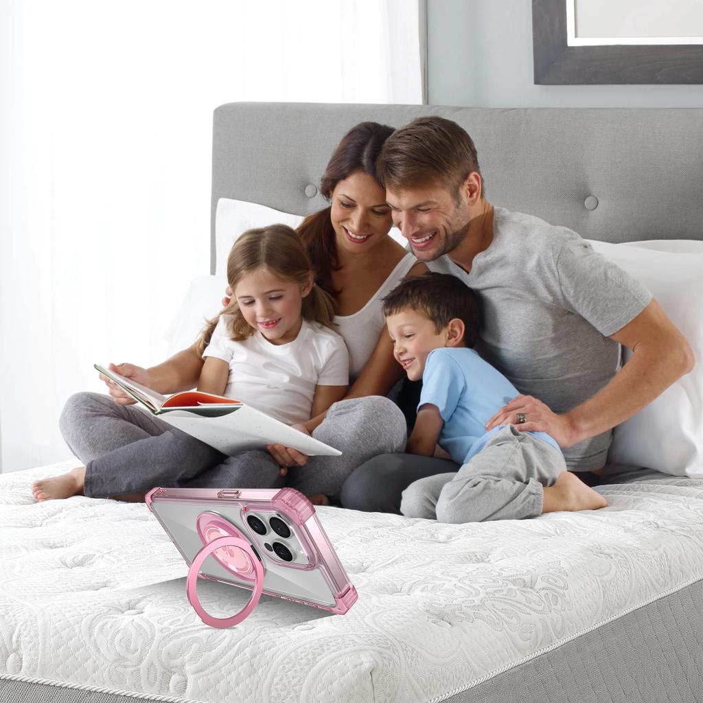 360 Degree Anti-Fall Rotating Holder Phone Case For iPhone 12 13 14 15 Pro Max 15 Plus Magnetic Cover For IPhone13 14 15 ProMax