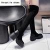 Street Style Platform Stretch Women Over The Knee High Boots Fashion Thick Heels Shoes Keep Warm Ladies Long Botas De Mujer