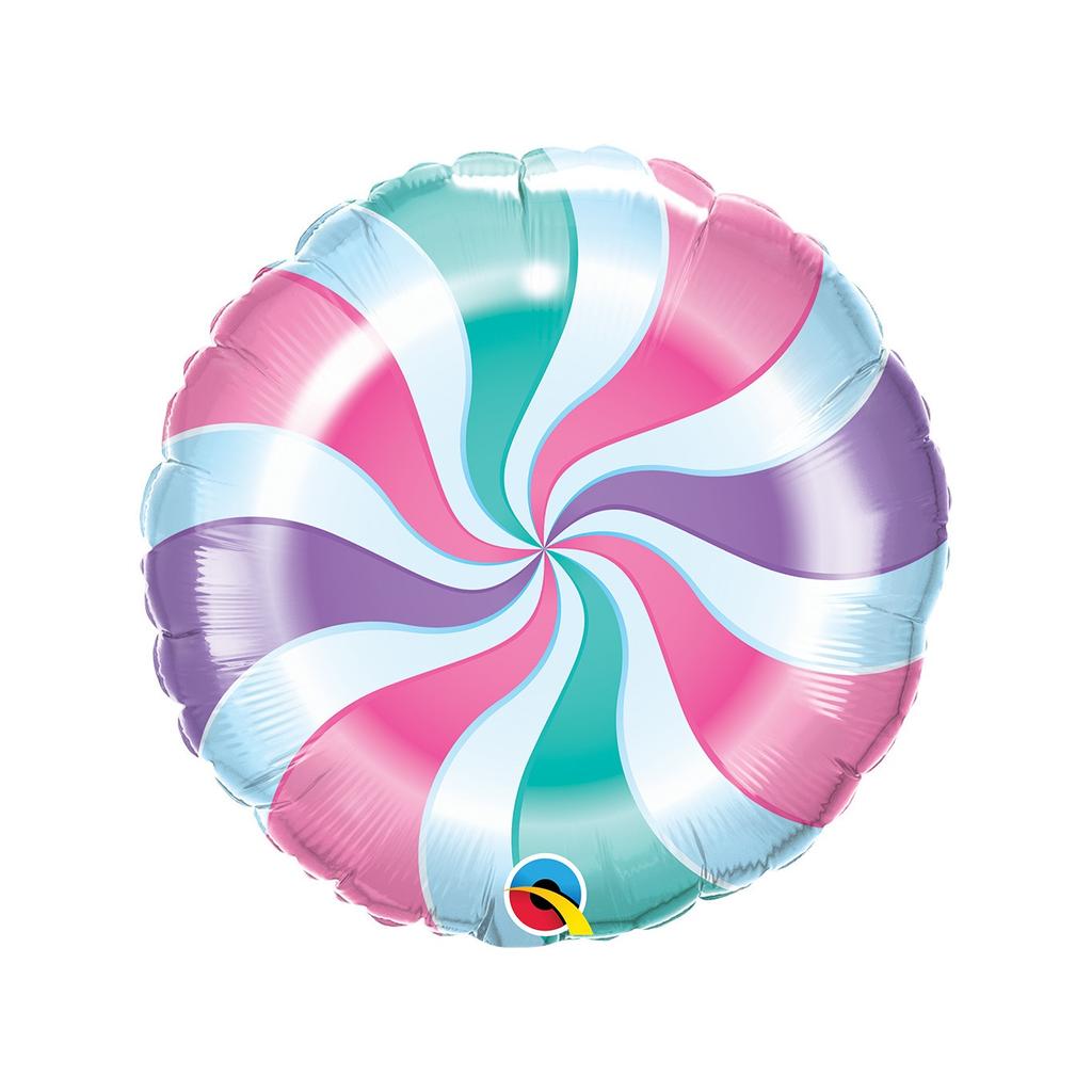 Qualatex Candy Swirls Foil Balloon