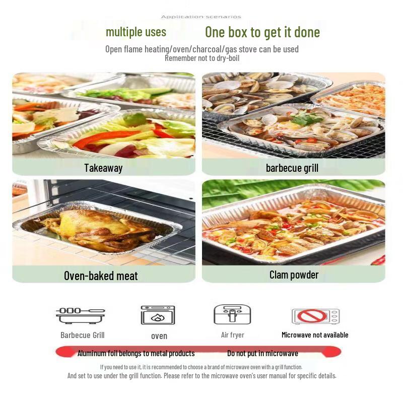 Ka Shi Cong Insulated Aluminum Foil Meal Boxes