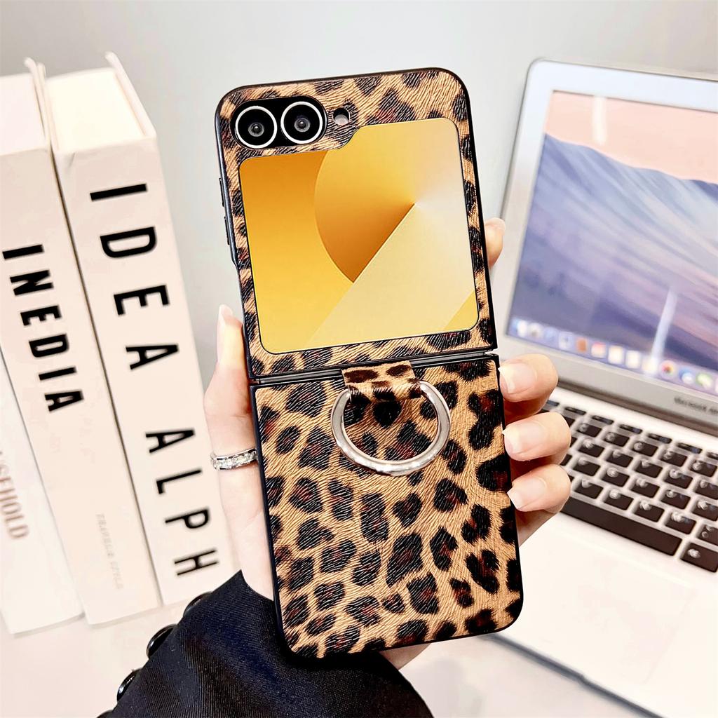 For Samsung Galaxy Z Flip7 FE 5G/Z Flip6 5G Case Ring Holder Hard PC Protective Phone Cover