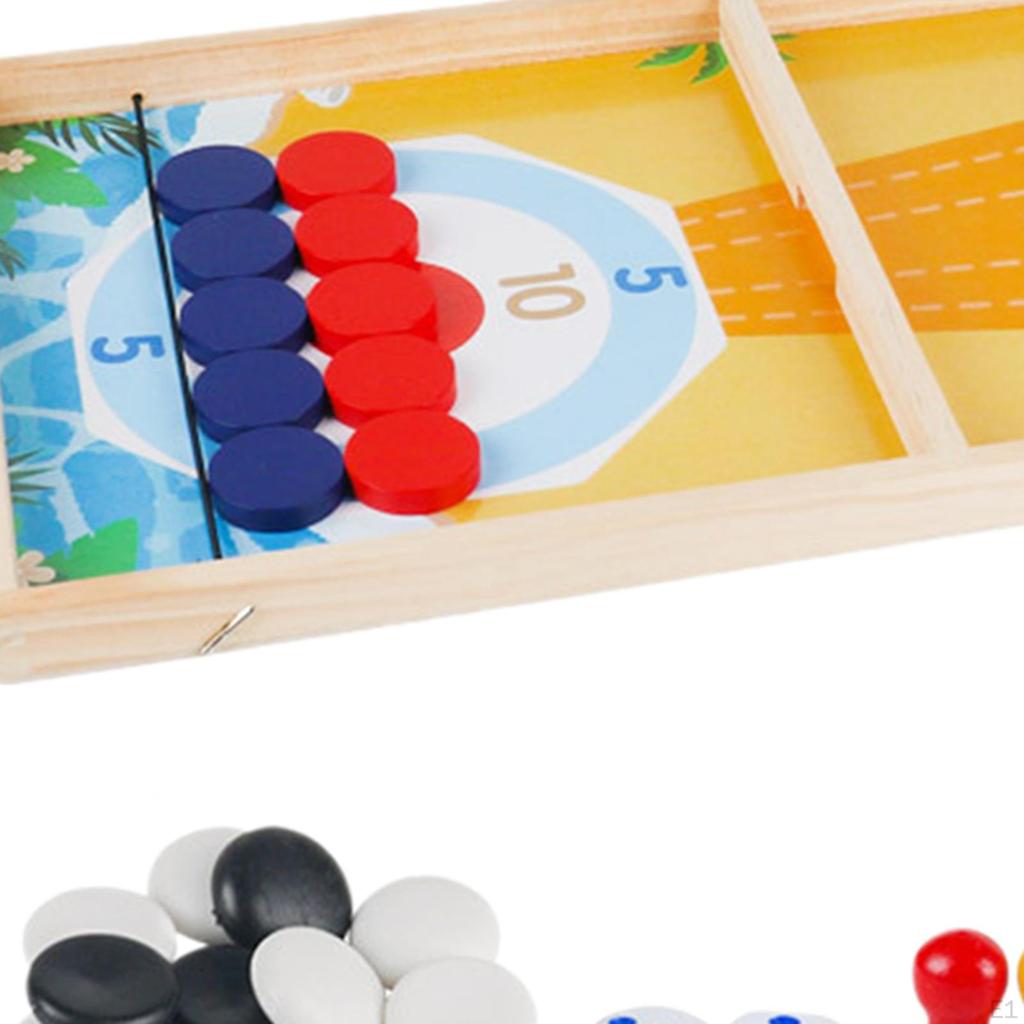 Деревянная быстрая шайба игра настольный боулинг игры смешной семейный хоккей для