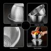 Multi Functional Stainless Steel Vegetable Bowl Drain Basket Kitchen Cooking Storage Tool Stainless Steel Sink Drainer Basket