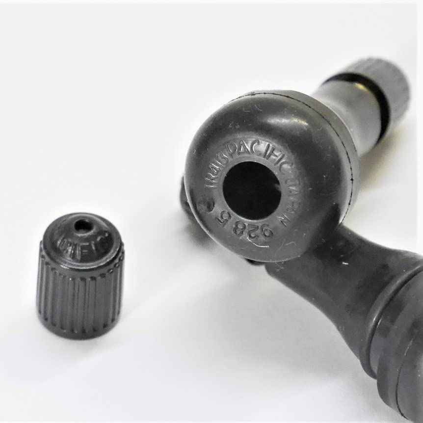 Pacific Industry .PACIFIC Automotive Rubber TR413 CL (CL Cap with Gasket) Tubeless Valve, Set of 8, Made in Japan, Black