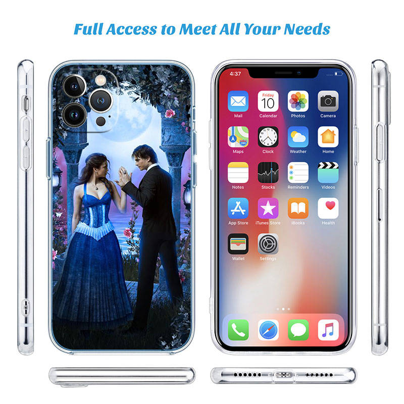 Чехол для телефона ED56 Дневники вампира для Motorola G34 G32 G31 G14 G84 G62 E32 G24 G72 G71 G73 G85 G200 G60S G60 G52 G51 G50 G42 G41 G32 G30