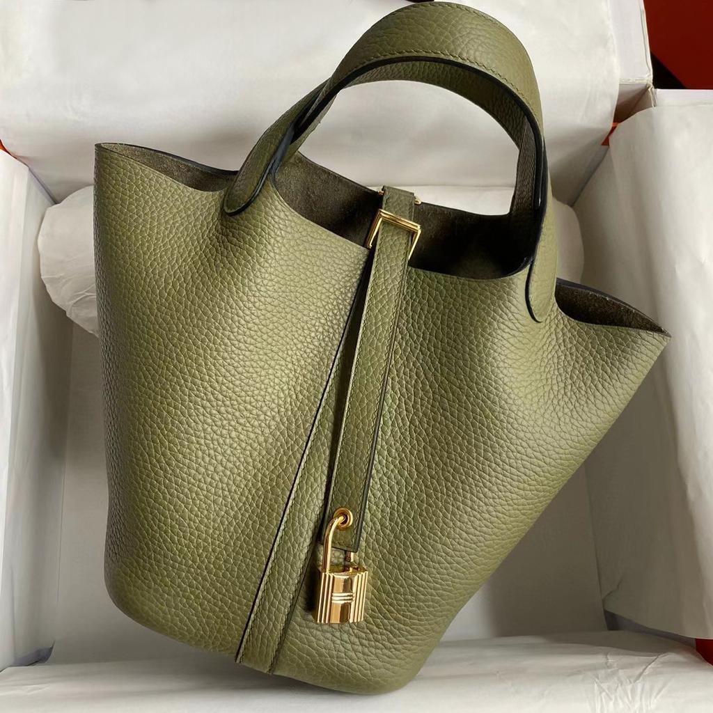 Корзина для овощей из воловьей кожи, сшитая вручную вощеной нитью для детей, обернутая в натуральную кожу с узором личи, сумка-ведро для воды для женщин