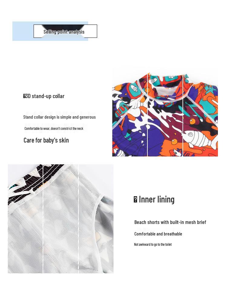 Kids' Sun Protection Two-Piece: Short Sleeve Casual Beachwear & Loose Pants for Boys & Girls