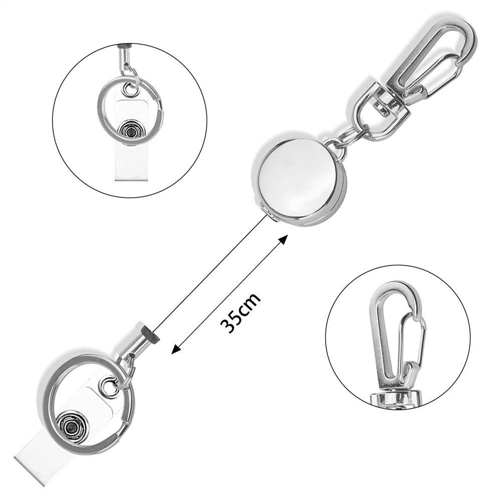Name Tag Nurse Badge Holder Extendable ID Card Lanyards Badge Clip Retractable Badge Reel Students
