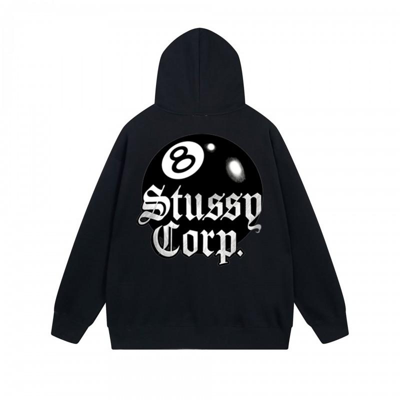 Mens Hooded Zip-Up Sweatshirt With Letter Print Loose Fit Cotton Pullover Winter Daily Wear