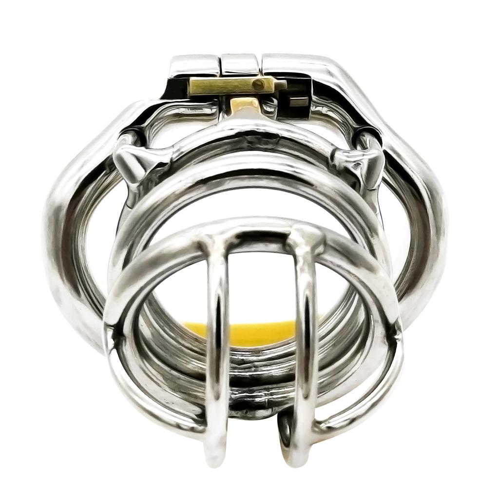 Ergonomic Stainless Steel Stealth Lock Male Chastity Device,Cock Cage,Penis Lock,Cock Ring,Chastity