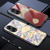 Для OPPO A16 A16s A18 A38 A58 A78 A96 A98 Reno8T 10 Pro 12F Realme C30 C33 C63 C65 C67 Модный красивый цветочный узор закаленное стекло чехол для телефона