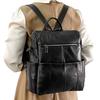 Натуральная кожа рюкзак черная кожаная сумка женский рюкзак студенческий стиль модная женская сумка универсальная большая вместимость