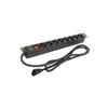 Phasak BNS 3535 Power Strip with Switch 8 Power Outlets 2m Black
