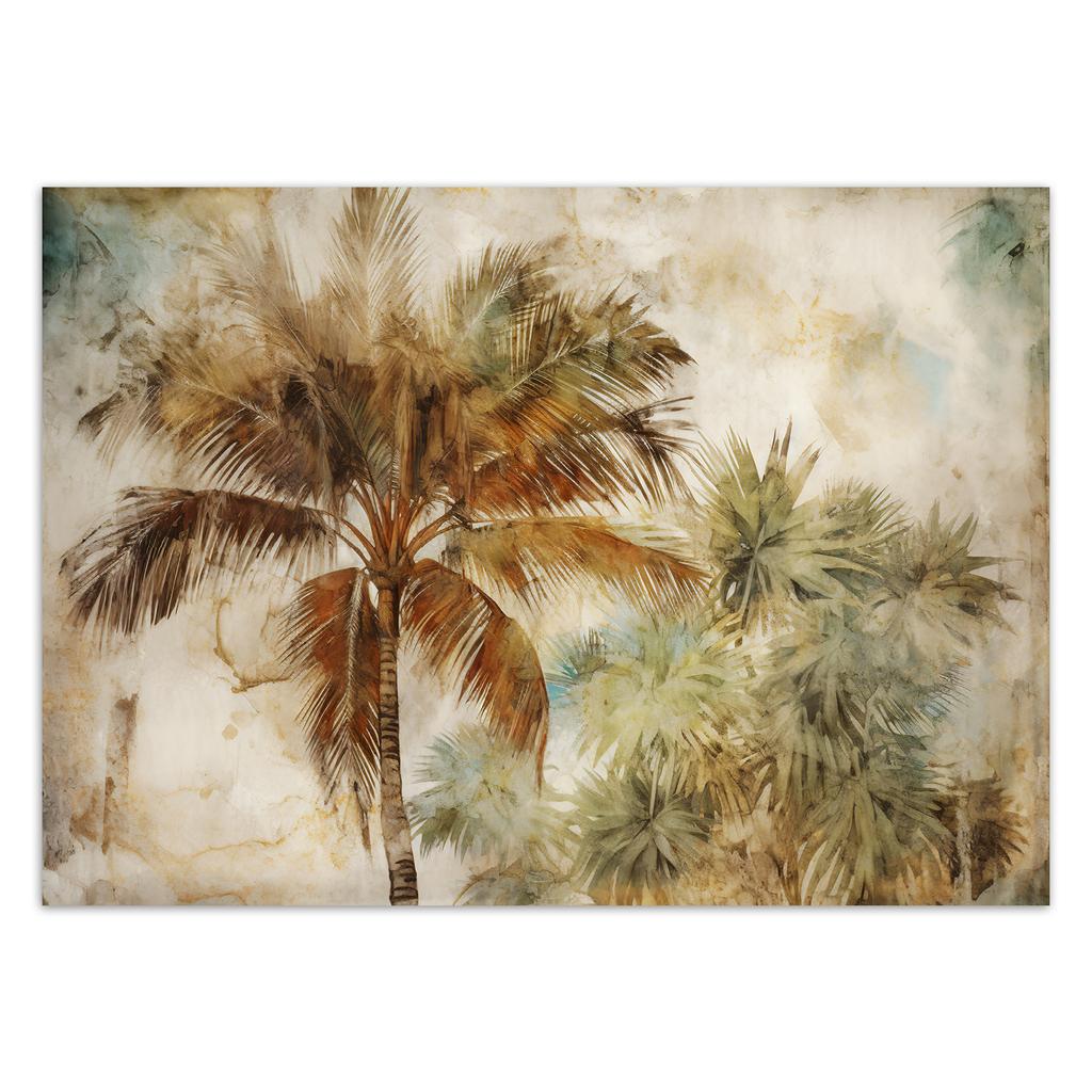 Обои Тропические пальмы в сепии