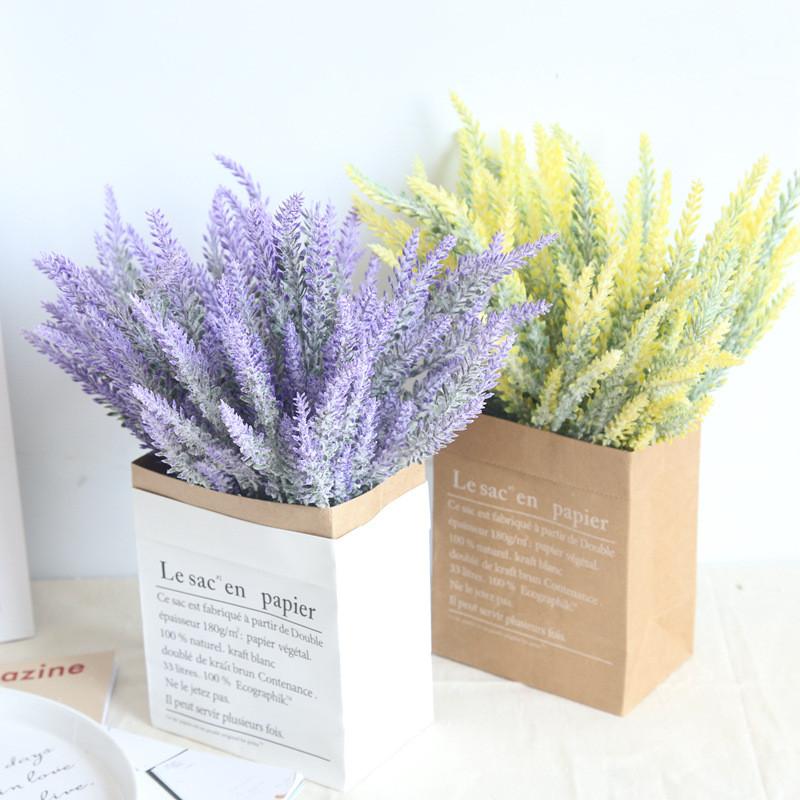 Lavender Artificial Flower Arrangement Garden Office Wedding Outdoor Decoration