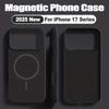 Жидкий силикон Для чехла телефона Magsafe Для iPhone 17 Pro Max 17Pro Air Оригинальный Магнитный Беспроводная зарядка Защитный Мягкий чехол
