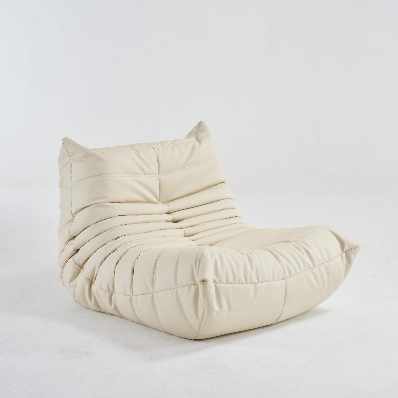 Fuzzy Caterpillar Lazy Sofa: Modern Minimalist Fabric Balcony & Bay Window Lounge Chair