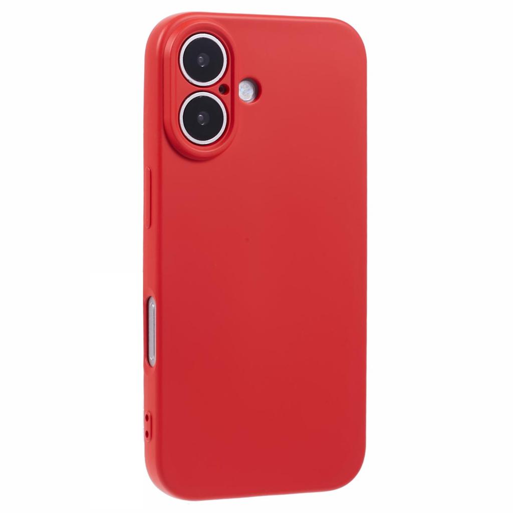 For iPhone 16 Plus Case Precise Cutouts TPU Fiber Lining Shockproof Phone Cover